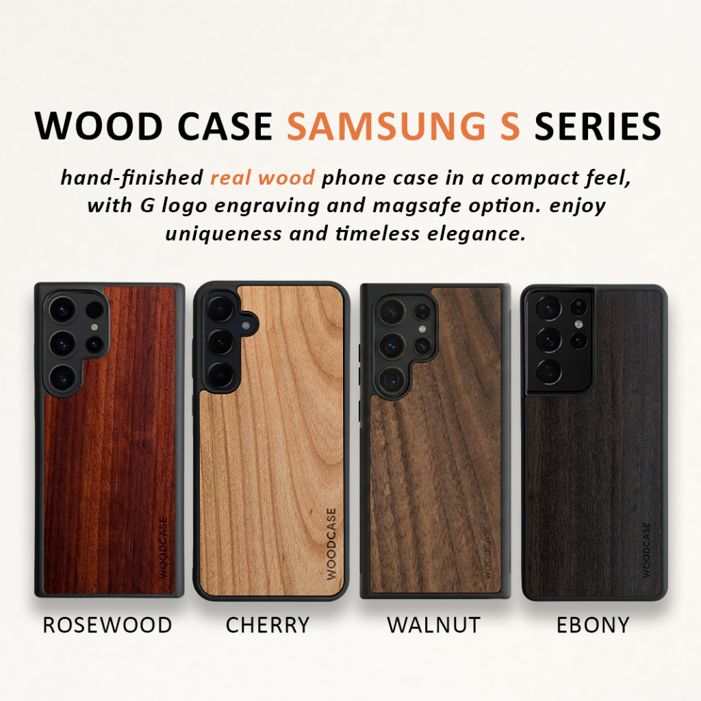 WOOD Case Samsung Galaxy S21 S21+ S21U S21FE S22 S22+ S22U S22FE S23 S23+ S23FE S23U S24 S24+ S24U S