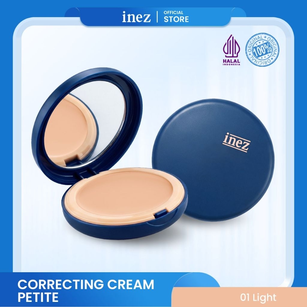 Inez Correcting Cream Petite – 10gr 01.NATURAL| BEDAK BASAH COVER