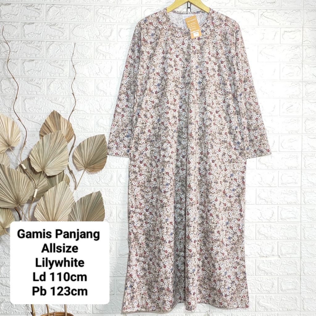 Daster Gamis Kaos Lily White | Gamis Kaos