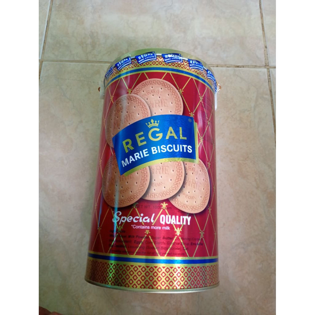 Regal Biskuit Marie Spesial Kaleng Besar 1000 gram