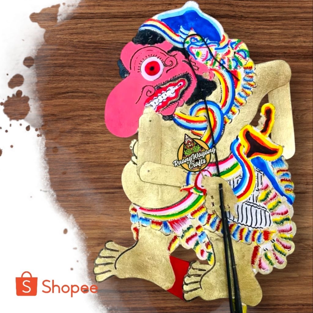 Wayang Kulit Asli Buto Terong Uk Standar Dalang Murah