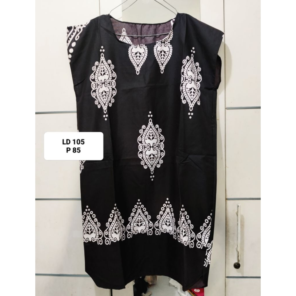 Daster Batik Hitam Allsize Baru