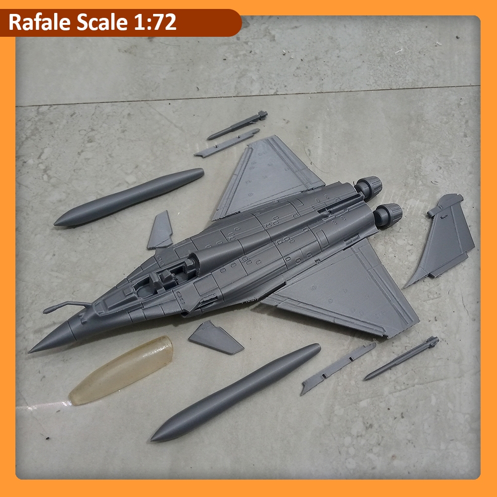 3D Print Part Miniatur Pesawat Dassault Rafale Skala 1:72 Bahan PLA Model Kit