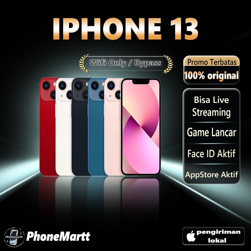 SPayLater IPHONE 13 ONLY WIFI 128GB/256GB SECOND FULLSET Second HandPhone Garansi 1 Bulan