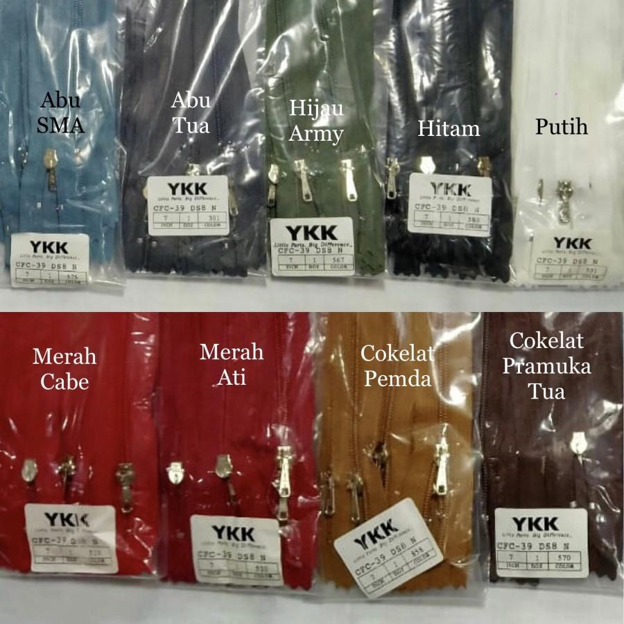 RESLETING YKK 7 INCH / RESLETING YKK 17,5 CM ISI 1 LUSIN