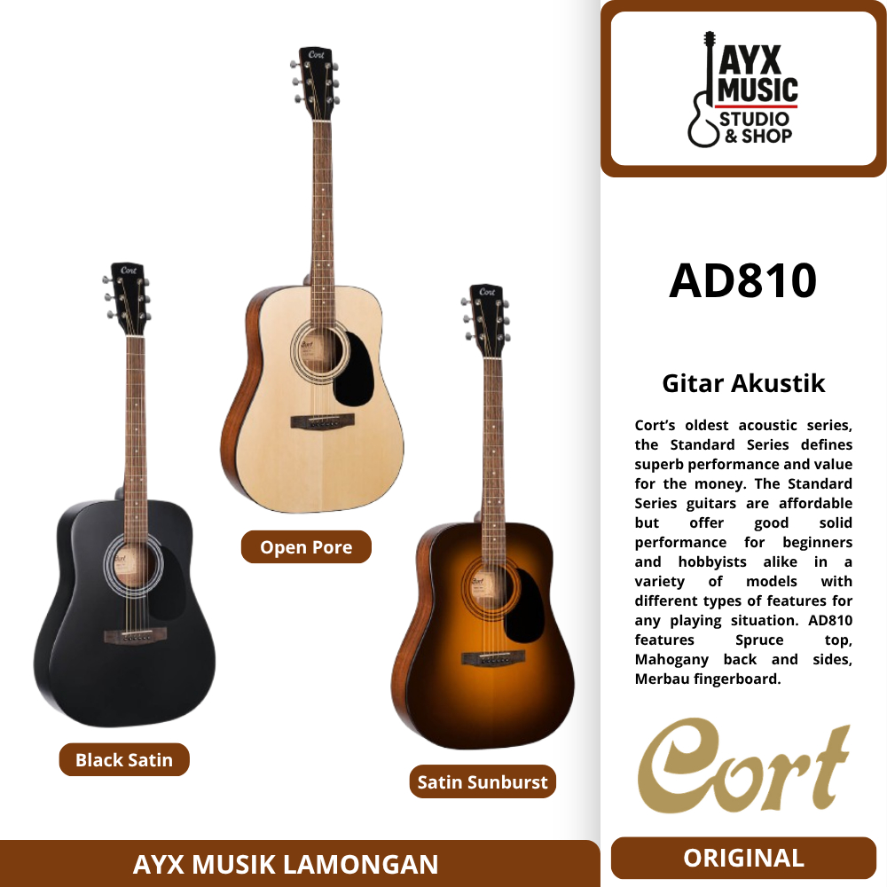 Cort AD810 Akustik | Original | Baru | Gitar Akustik Cort