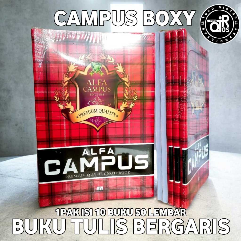 Buku tulis Campus 38 lembar isi 10 buku TOKO Qirtos