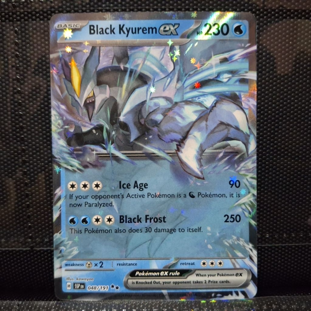 KARTU POKEMON TCG ENGLISH BLACK KYUREM EX ORIGINAL