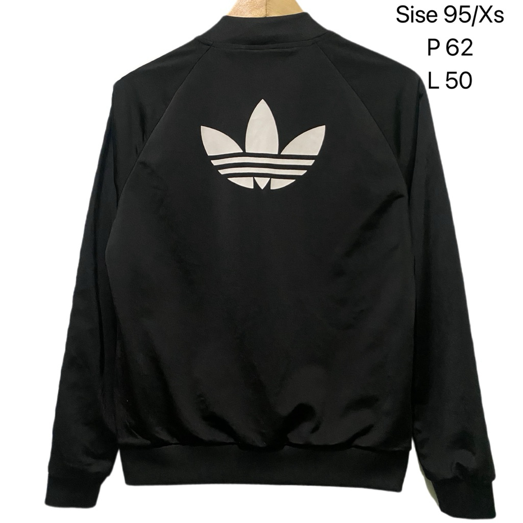 tracktop adidas sst big logo black white