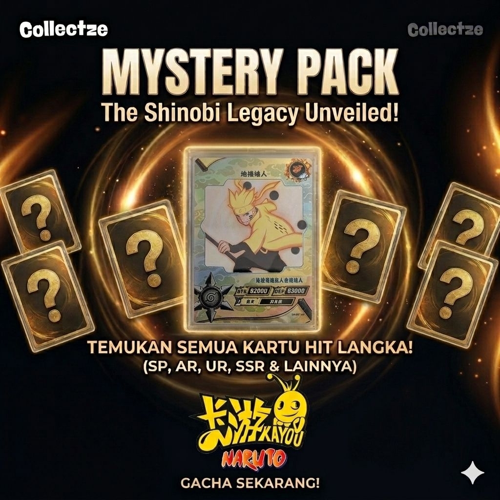 Kartu Naruto Kayou Mystery Pack Isi 10 Gacha TCG Anime Card Hit SP OR AR UR SSR