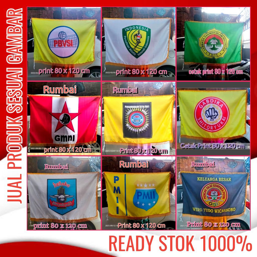 bendera winongo gabdika merpati cempaka putih PMII GMNI LDII PASI PBVSI