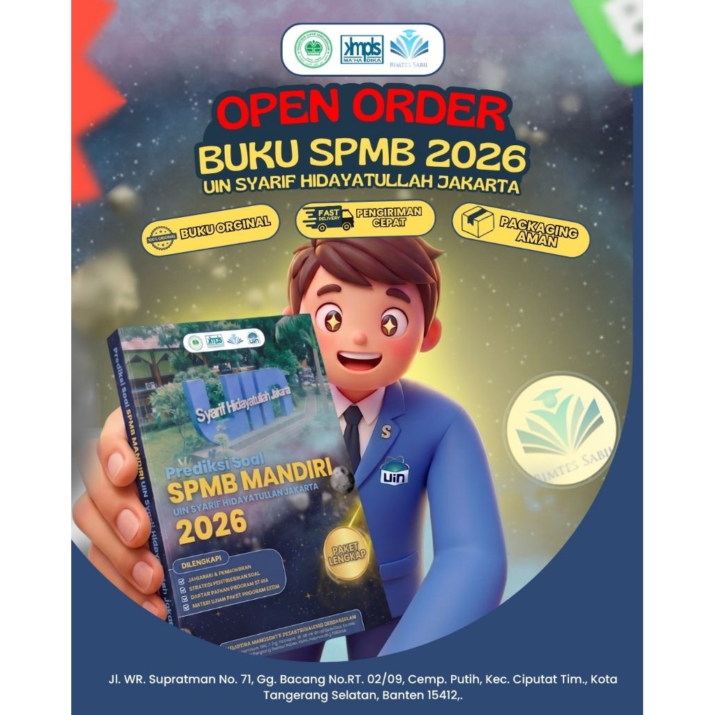 BUKU PREDIKSI SOAL SPMB MANDIRI UIN JAKARTA 2026