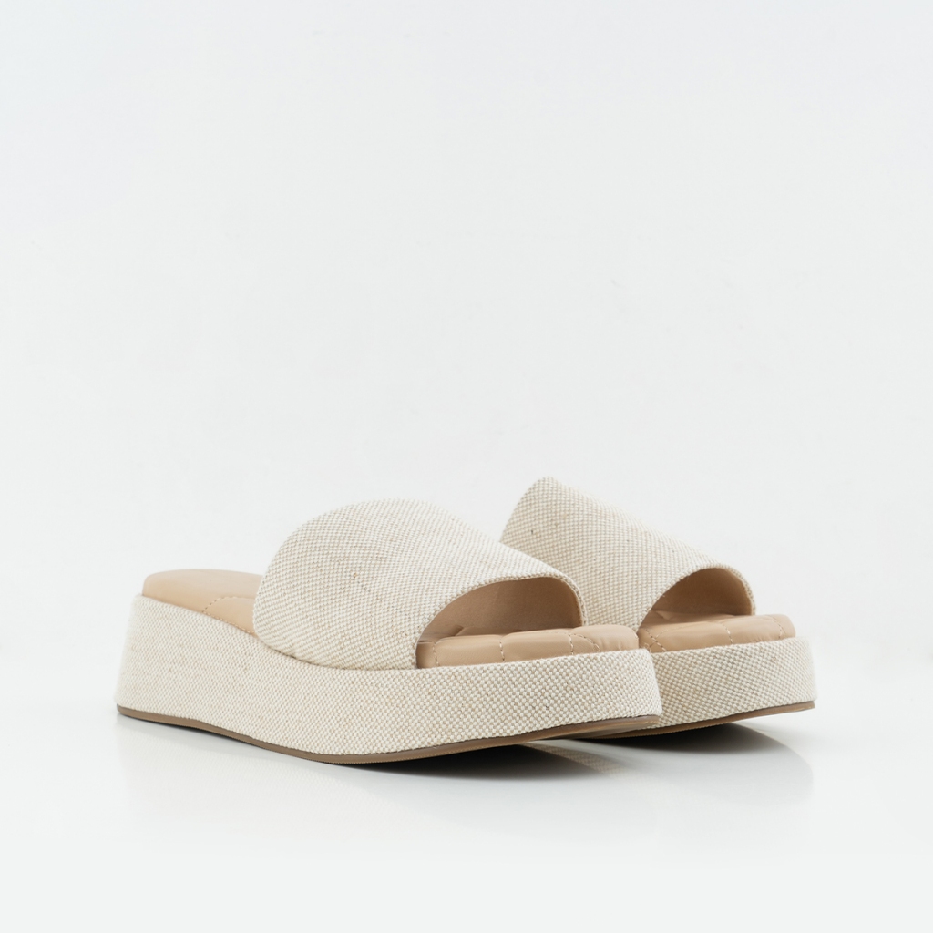 URBAN&CO Moriska Essentials Sandal Wedges Sendal Casual Wanita Kekinian