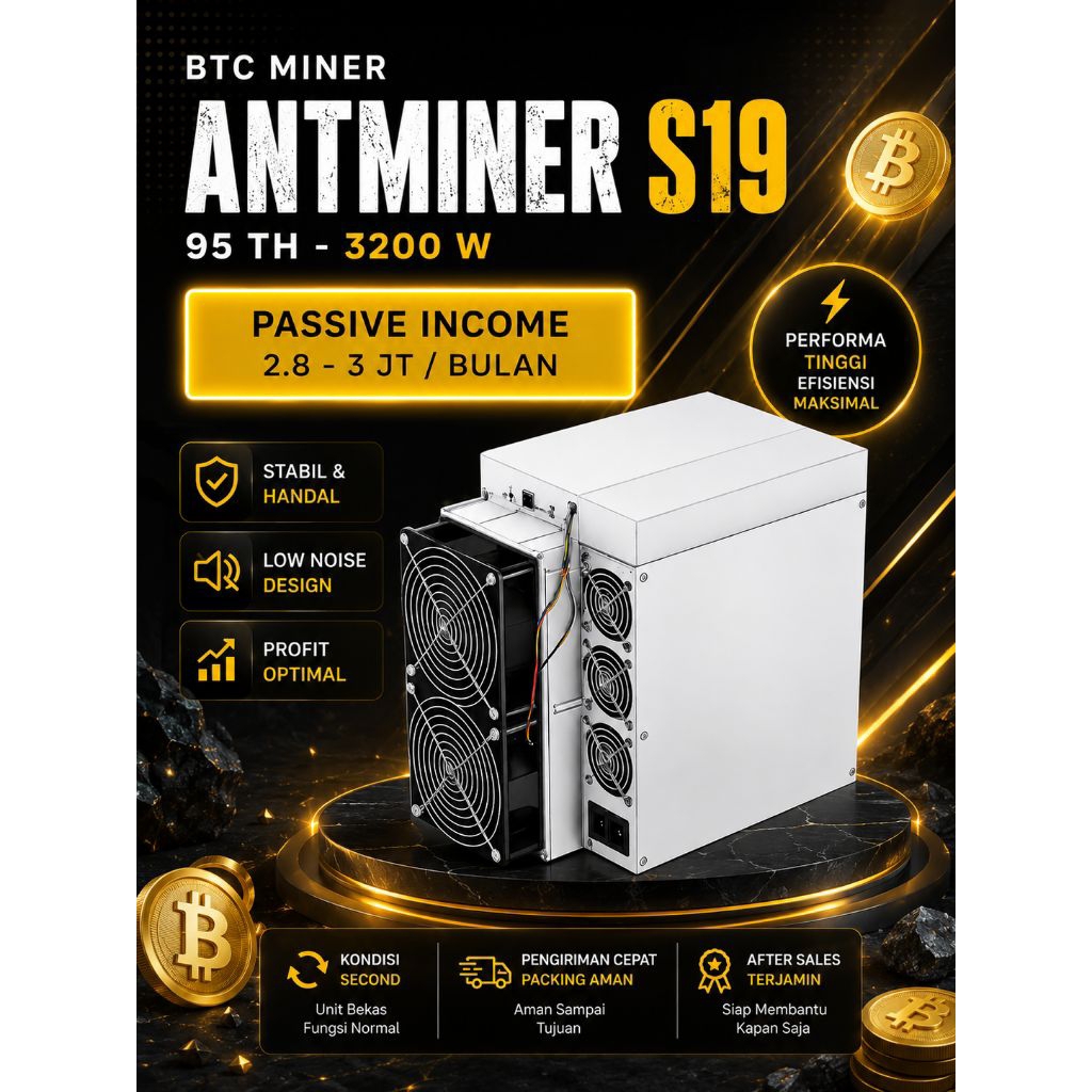 ANTMINER S19 95TH – MINER BITCOIN SHA256