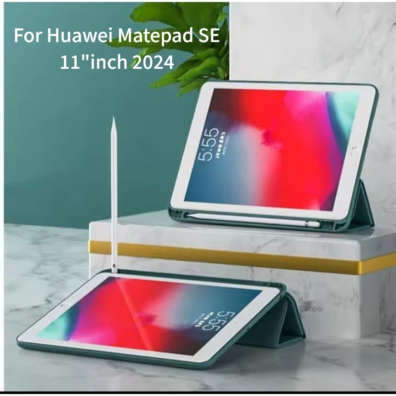 Smartcase Slot pen Huawei matepad SE 11"inch 2024  case huawei matepad se 11  casing huawei matepad 