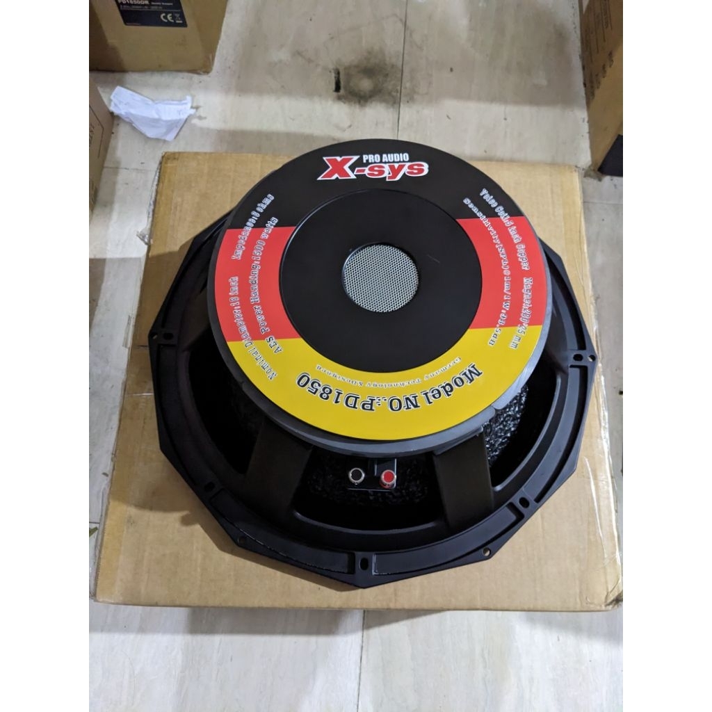 FREE PACKING KAYU - Speaker Xsys / X-sys PD 1850 / PD1850 - 18 inch VC 5 INCH
