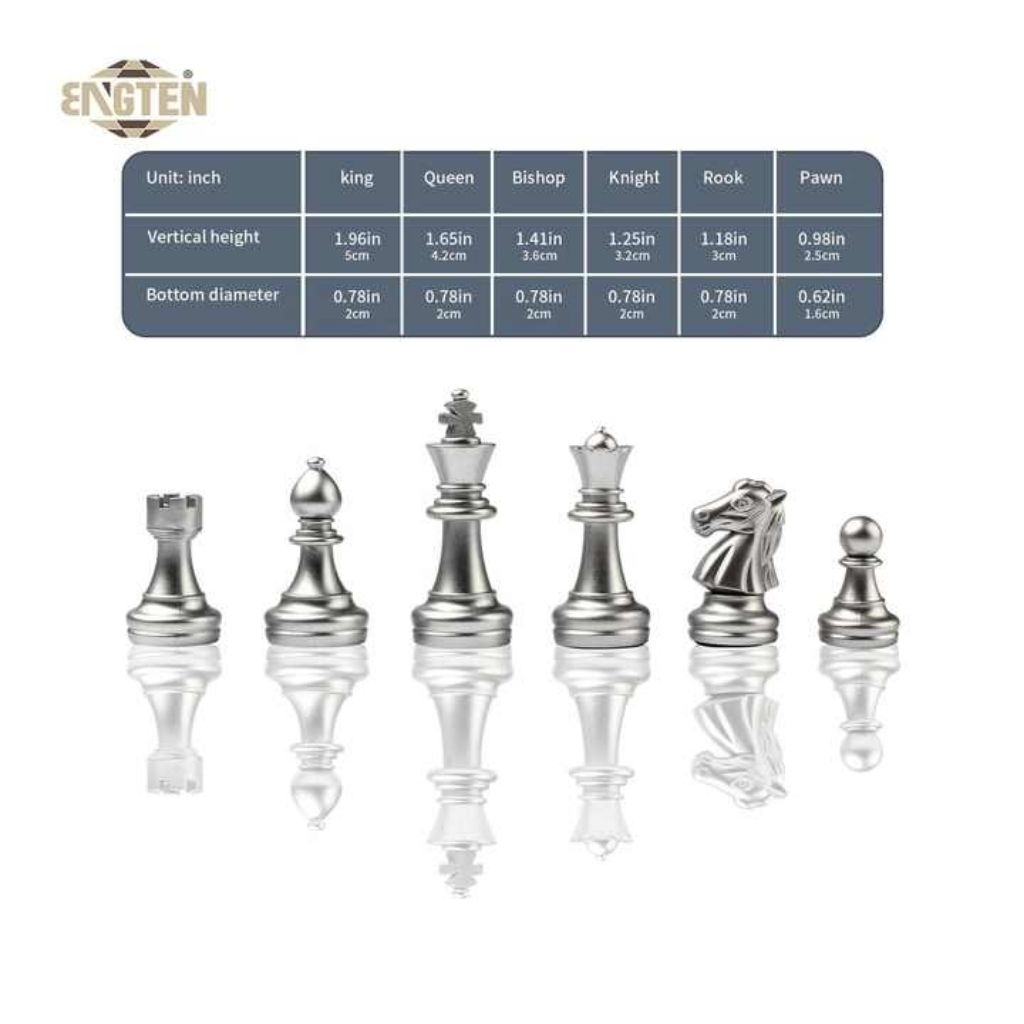 Biji Catur magnet / Anak Bidak Catur / Pion Catur magnet Warna silver