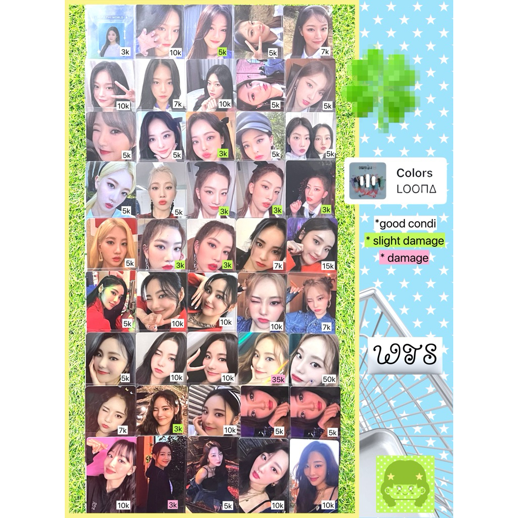 Photocard LOONA (BACA DESKRIPSI) Hyunjin Haseul Yeojin Vivi Kim Lip Jinsoul Yves