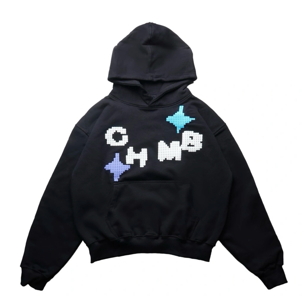 [ORIGINAL 100%] HOODIE CHMB PIXEL BLACK & WHITE