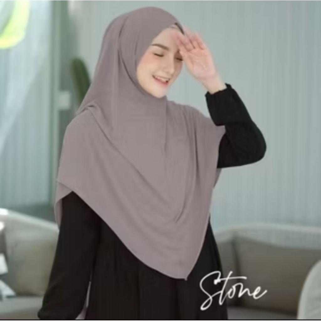 Jilbab Syari Oval Jumbo Non Pad - Nyaman Dipakai, Adem, Ringan