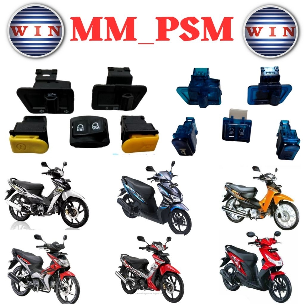 SAKLAR LAMPU SAKLAR MOTOR BEAT LAMA KARBU / VARIO LAMA KARBU / BLADE LAMA / SUPRA X 125  BATMAN DAN 