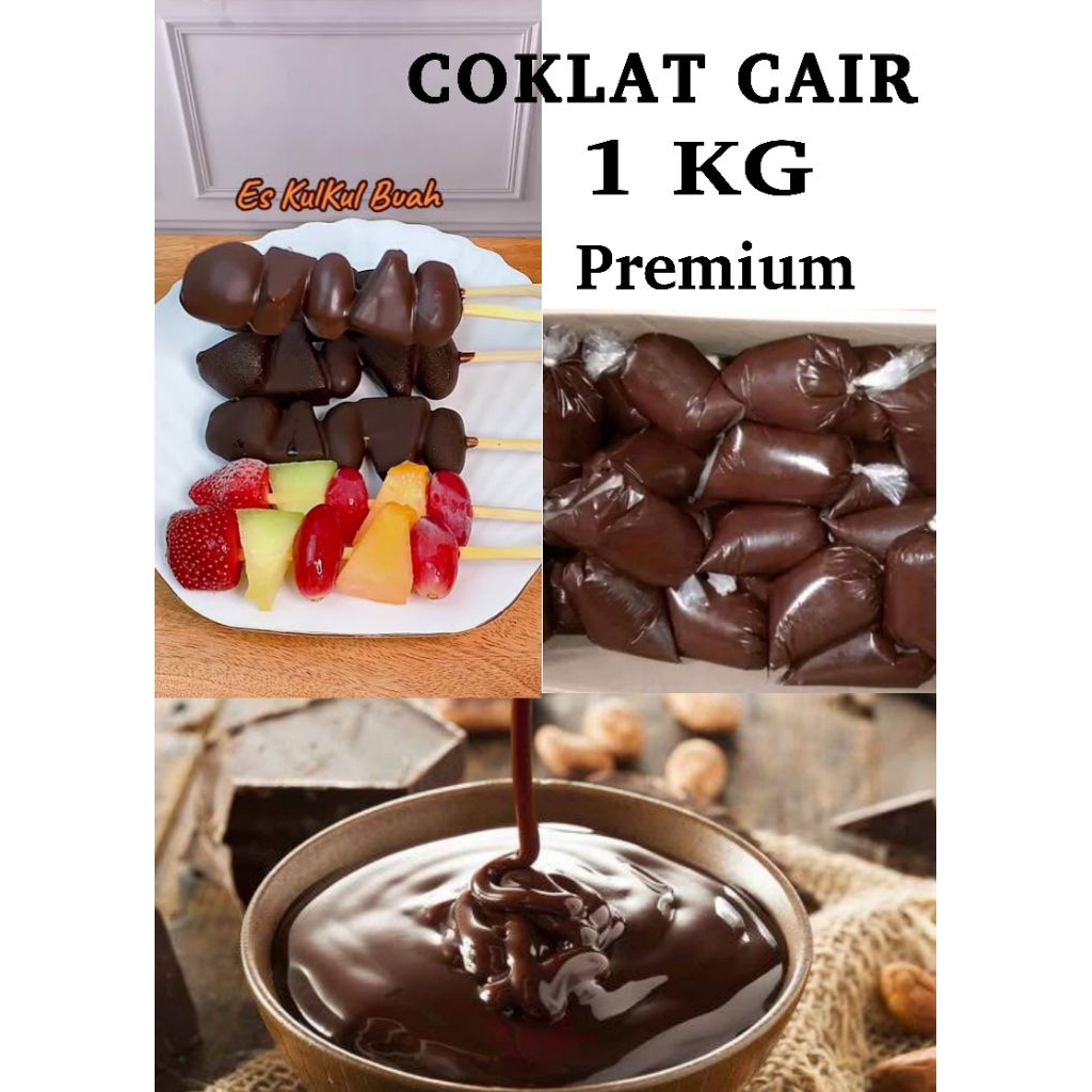 COKLAT CAIR kiloan premium 1kg - Halus, Lembut