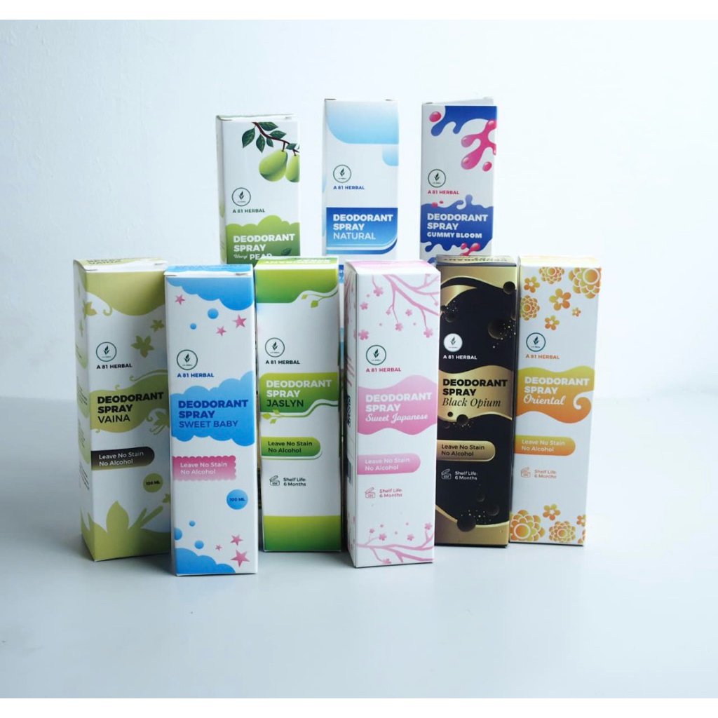 ABI HERBAL Deodorant Spray Tawas Penghilang Bau Badan Natural Non Alkohol