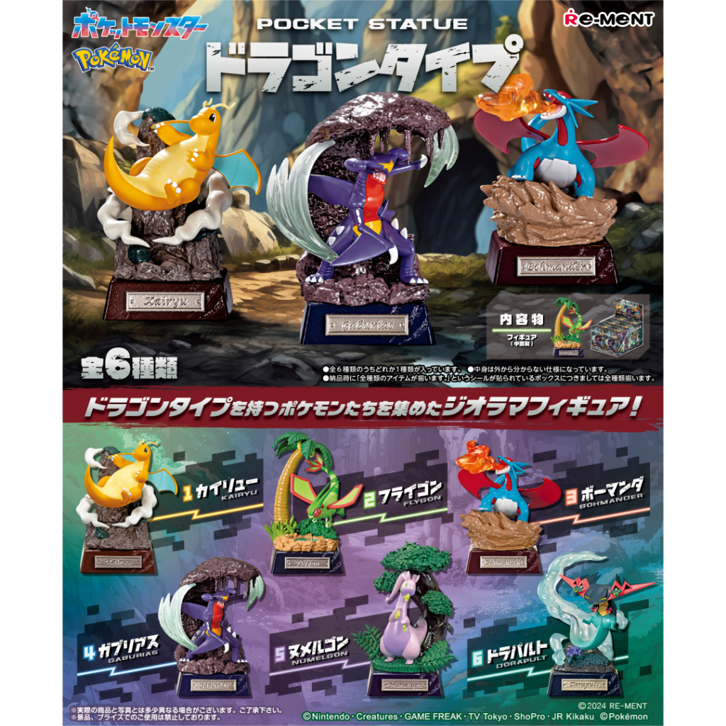 RE-MENT POKEMON DRAGON TYPE