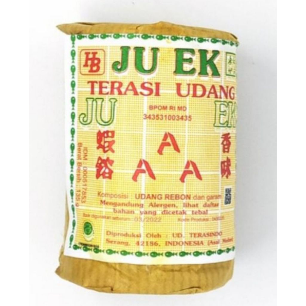Terasi medan ju ek  enak bebas formalin