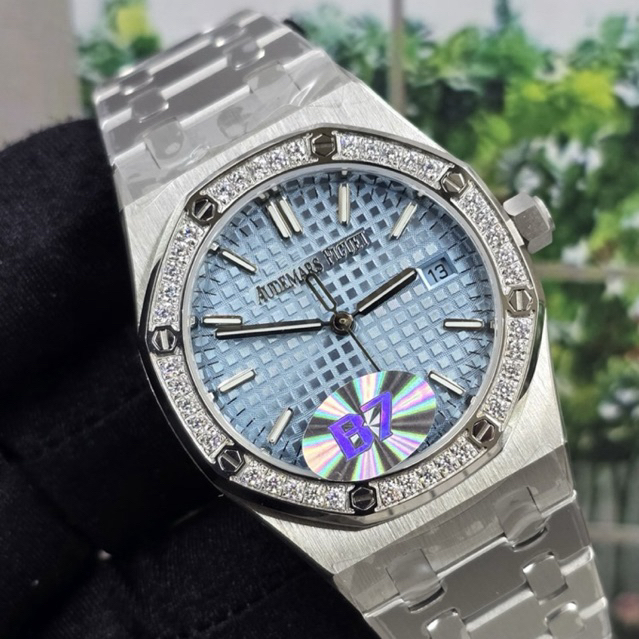 JAM TANGAN WANITA/CEWEK AP-34mm SILVER DIAMOND AUTOMATIC CLONE #Jamtanganwanita #Jamtangancewek