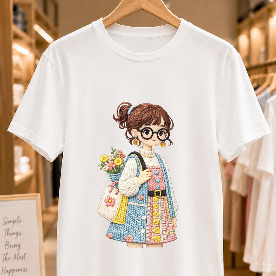 Nuka Custom - Kaos Unisex Nuka Motif Kartun  FW Korean Style