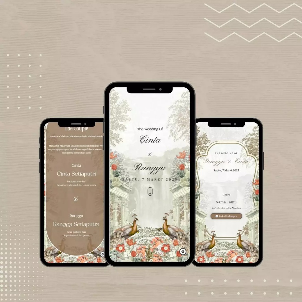Undangan Digital Wedding Invitation Website Modern - BRONZE