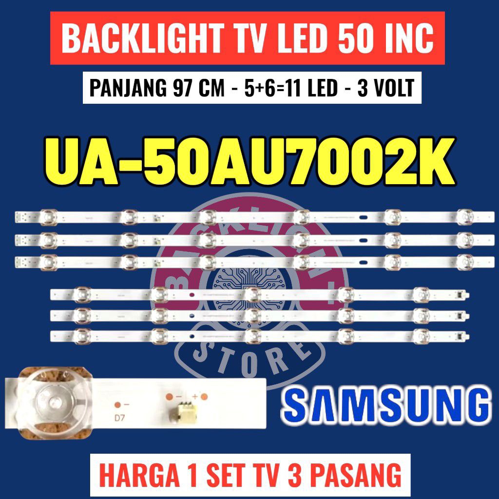 backlight tv LED Samsung 50 inc UA50AU7002K UA-50AU7002K 50AU7002K