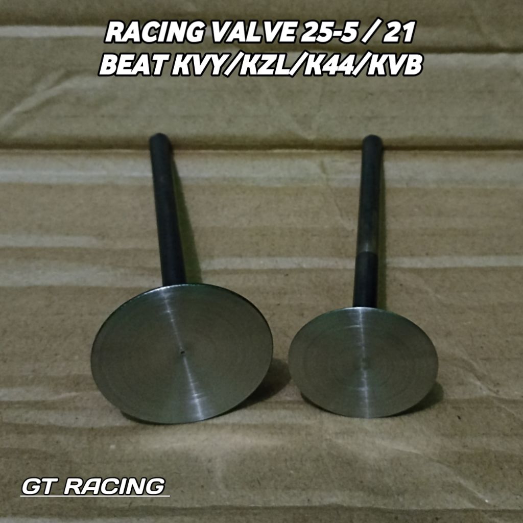 KLEP SET (IN & EX) KVY/KZL/K44/KVB BEAT KARBU/FI/ESP STANDAR RACING BUBUT BACKCUT 30° & 45°