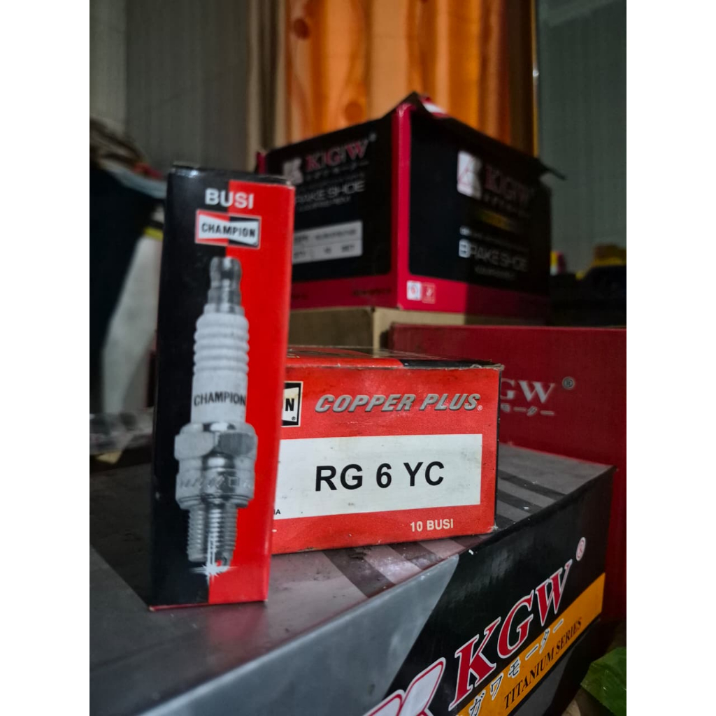 BUSI MOTOR CHAMPION tipe RG6YC dari seri Copper Plus