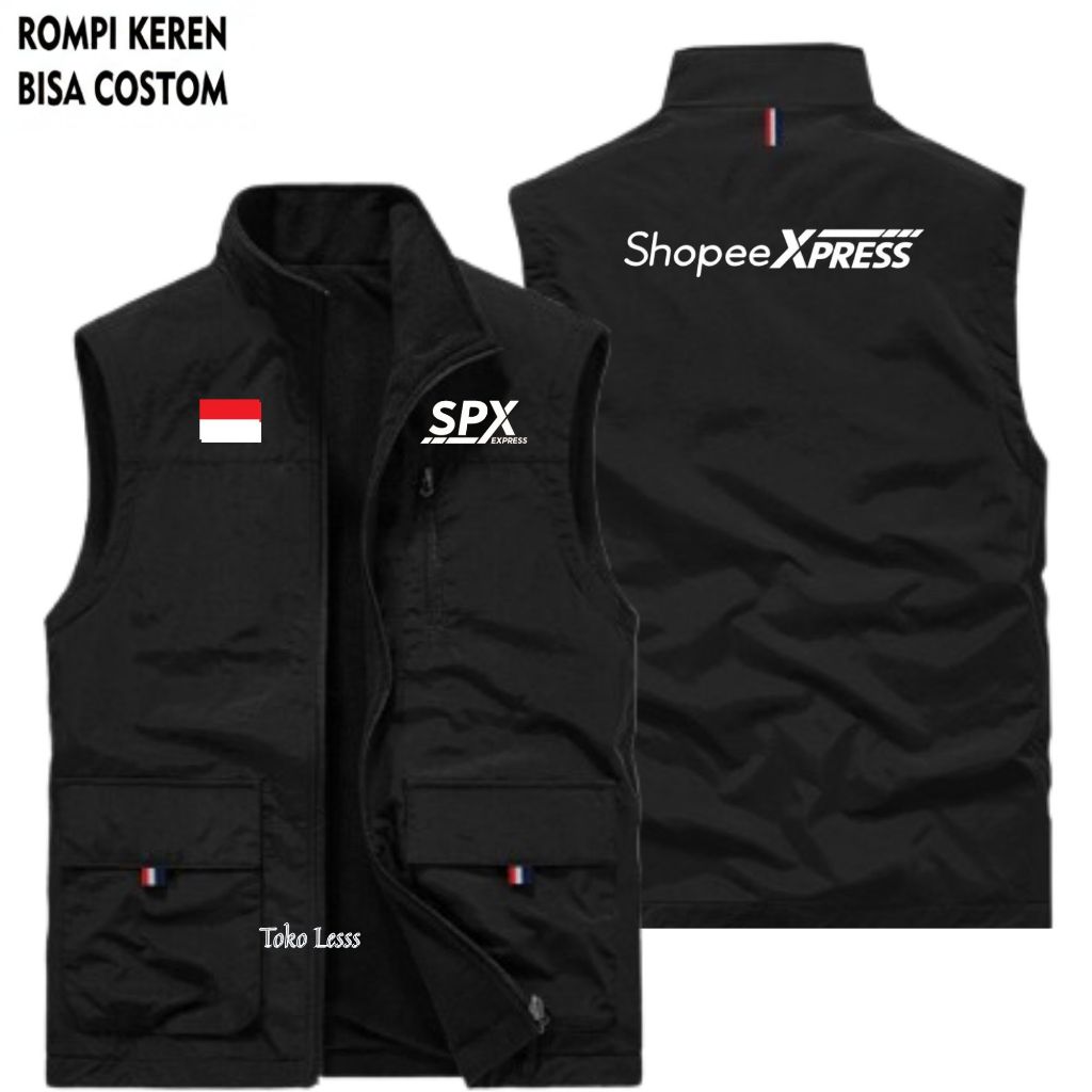 Rommpi Hiking Outdoor SPX Rompi SPX Terbaru, Rompi Outdoor Vest Zipper SPX, Rompi Driver