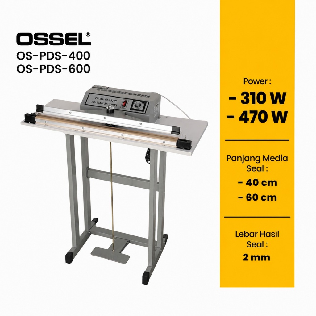 OSSEL Press Plastik Injak 40cm Pedal Sealer 60cm Press Plastik Injak 40cm 60cm OS-PDS400 OS-PDS600