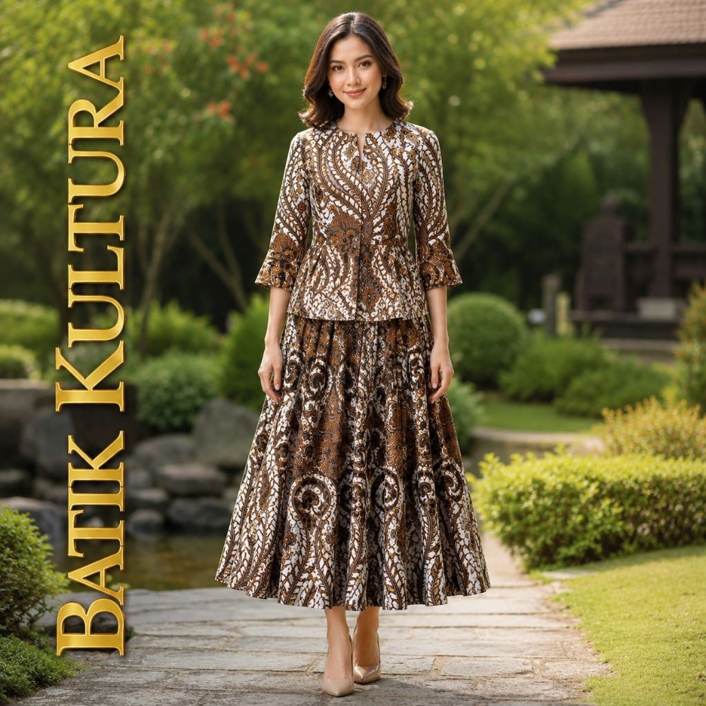 Kultura_Setelan Batik Premium Jahitan Rapi Limited Kultura Only Cocok Utk Kantoran dan Kondangan