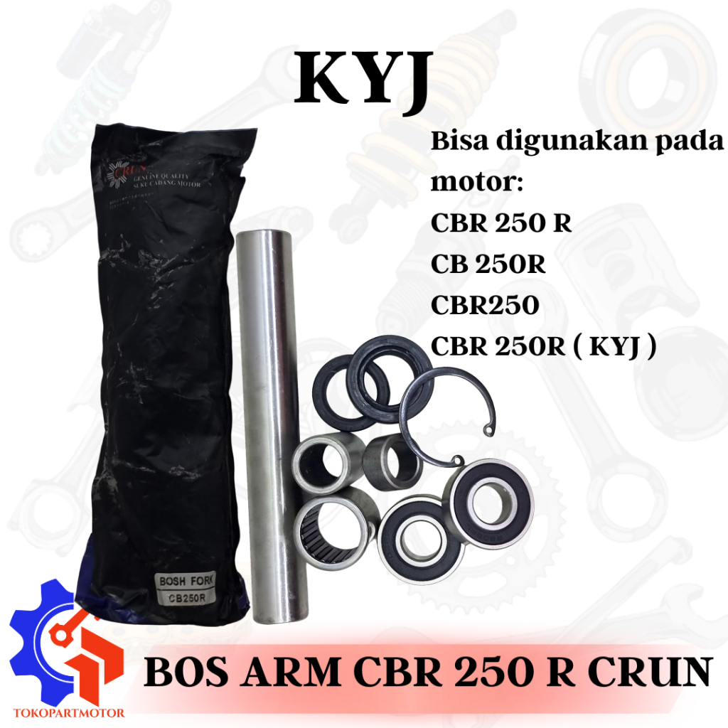 BOS ARM BOSH BUSH SWING ARM FORK FOROK BOS AREM SET CBR 250 R / CB 250R / CBR250 / CBR 250R ( KYJ ) 