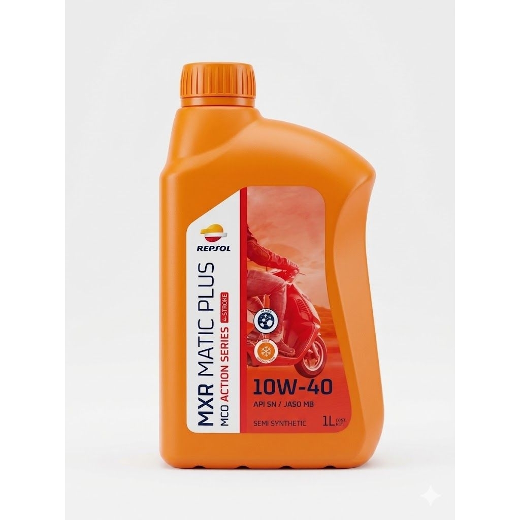 OLI MOTOR REPSOL MXR MATIC PLUS 10W-40 1 LITER ORIGINAL