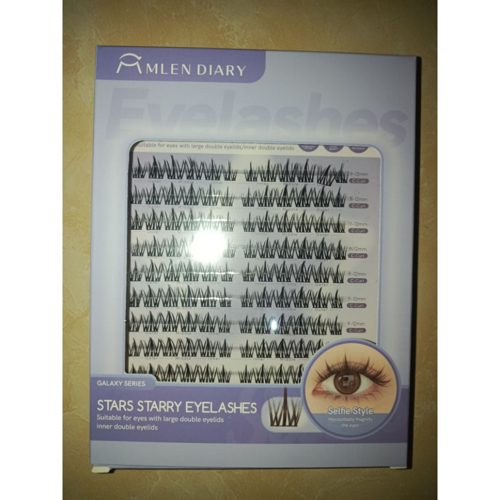 mlen diary star starry lashes baru kepakai 1 helai