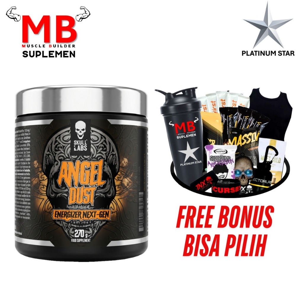 Angel Dust Skull Labs 60 servings Pre Workout PreWorkout The Curse C4 Ripped Original NO Xplode BSN 