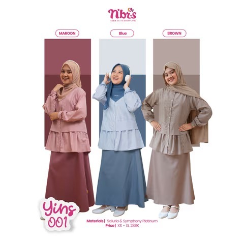 SETELAN NIBRAS ATASAN DAN ROK YINS 001