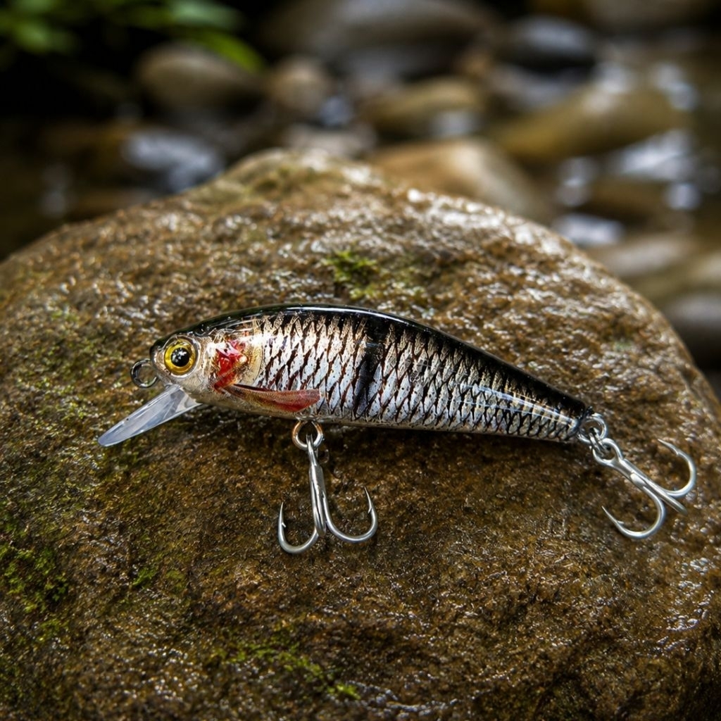 Minnow baby Hampal 3Ds Ultra light Sinking Lure / Umpan Hampala