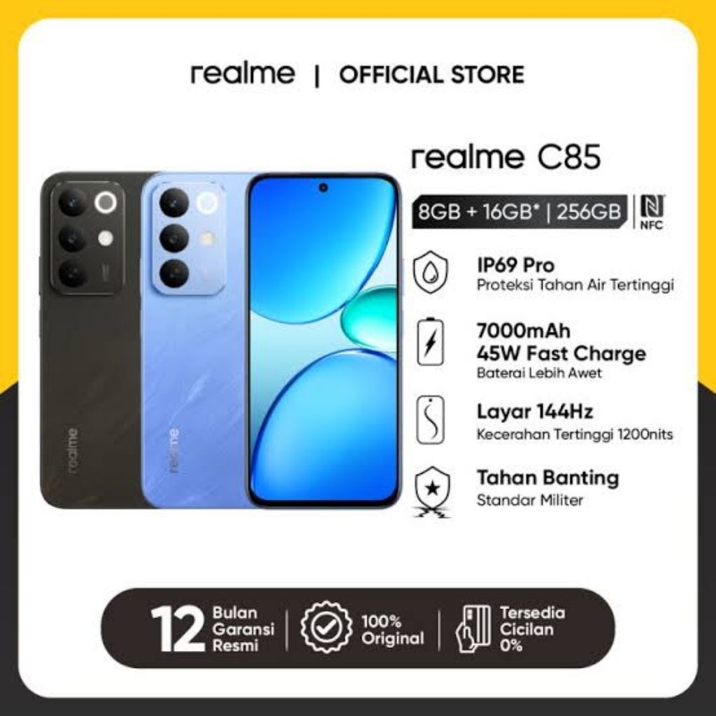 HP REALME C85 4G 6/128GB | 8/128GB | 8/256GB GARANSI RESMI