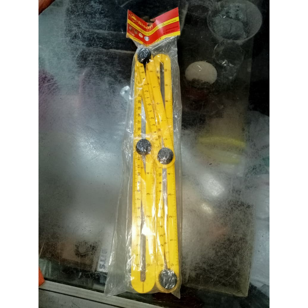 Penggaris lipat / siku lipat 4 / penggaris keramik folding ruler