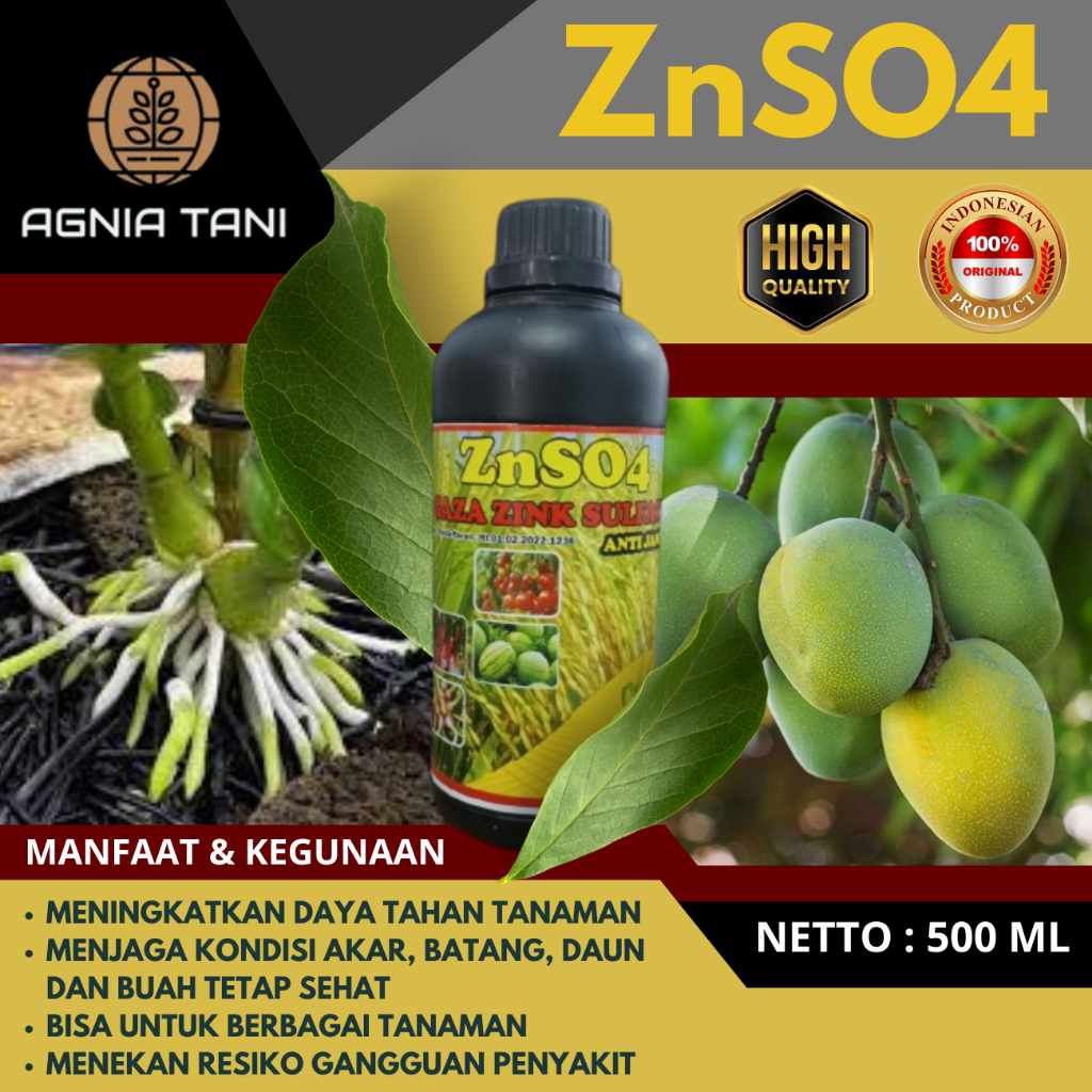 ZNSO4 GAZA Pupuk Mikro - Perkuat Akar Batang & Melebatkan Buah
