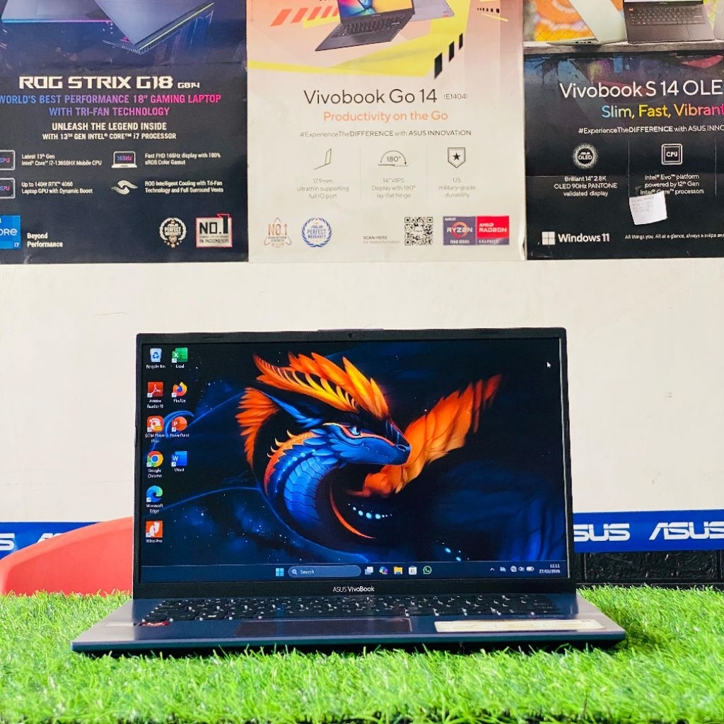 Laptop Second Murah ASUS VIVOBOOK A412DA (AMD Ryzen 5 3500U) | RAM 8GB / SSD 512GB NVMe [MINUS CEK D
