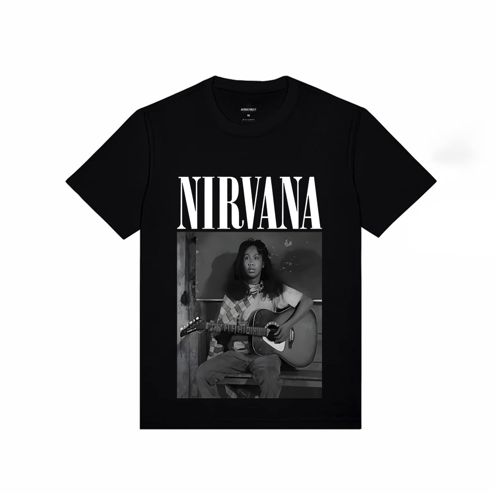 [Beli 3 Gratis 1][COD]kaos NIRVANA MANDRA Premium Tshirt nirvana x mandra main gitar kaos band grung