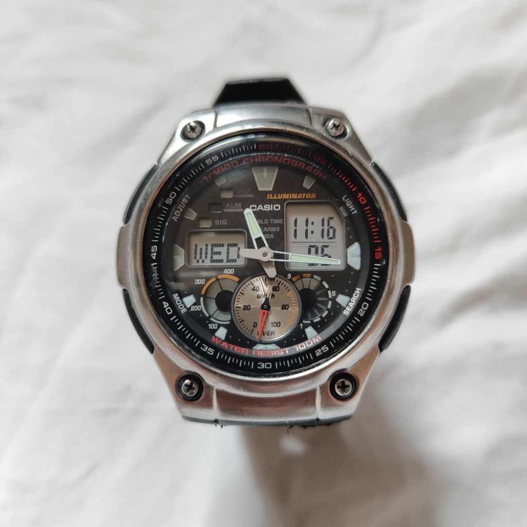 Casio AQ-190W normal anggap bahan baca deskripsi